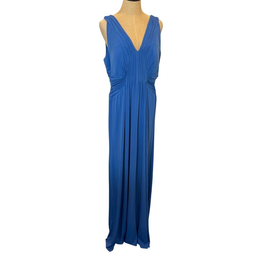 New NWT Sangria Long Formal Dress Gown Blue Women size 16